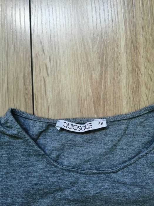 Koszulka t-shirt bluzka szara 38 / M/10  Quiosque
