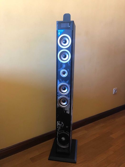 BIGBEN INTERACTIVE Bluetooth Multimedia Speaker Tower / Column with DJ Light64861691464450121