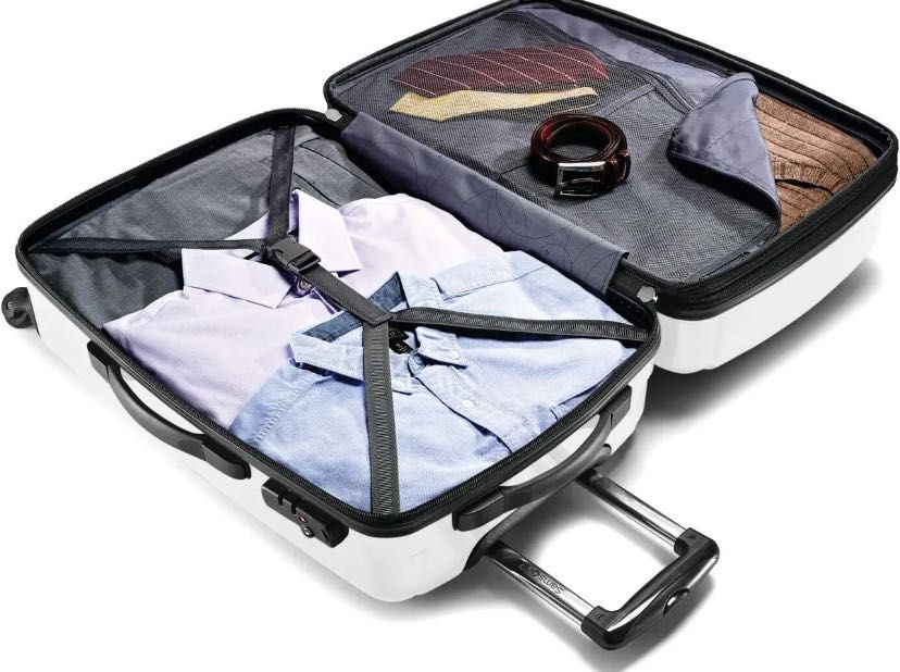 Оригінальна валіза/чемодан Samsonite Winfield white S-ручна поклажа