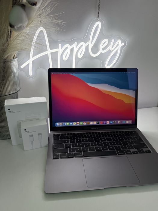100% Аккум Идеал Macbook Air 13” M1 8/256Gb Space Gray