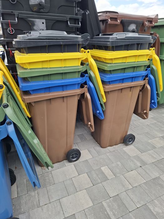 Kosze na odpady 240l, 120, kontenery 1100l nowe uzywane