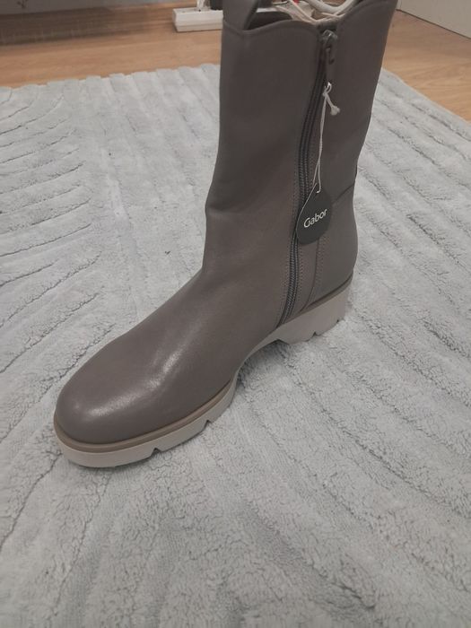 Buty skórzane Gabor Nappa Nava, beżowy, rozmiar 40