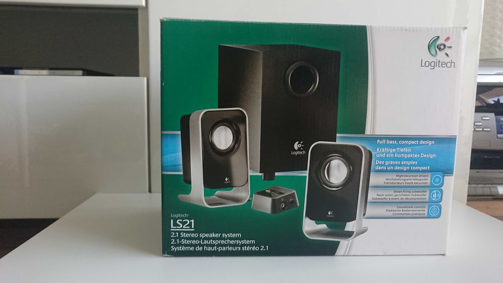 Colunas Logitech LS21 2.1