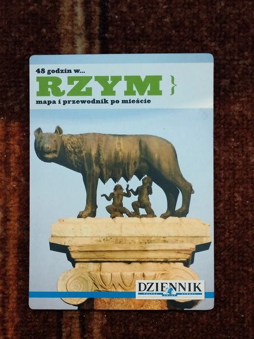 Rzym mapa i przewodnik po mieście.