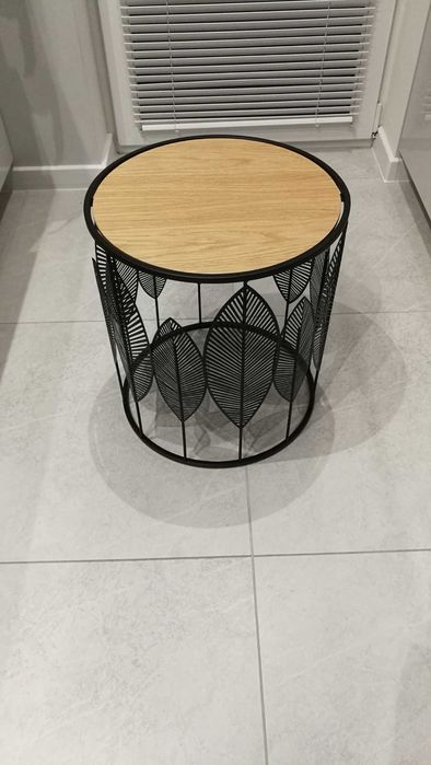 Stolik kawowy loft liście, nowy