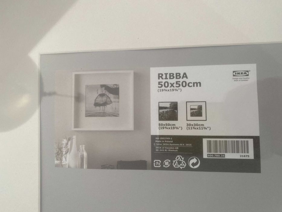 Ramka IKEA Ribby 50x50 cm - 2 sztuki - NOWE