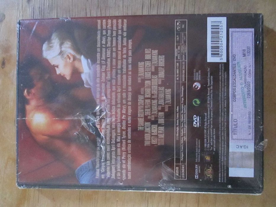DVD Corpos Escaldantes, Zalman King, Sherilyn Fenn, Richard Tyson