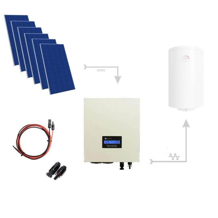 Zestaw do grzania wody Fotowoltaika  z montażem