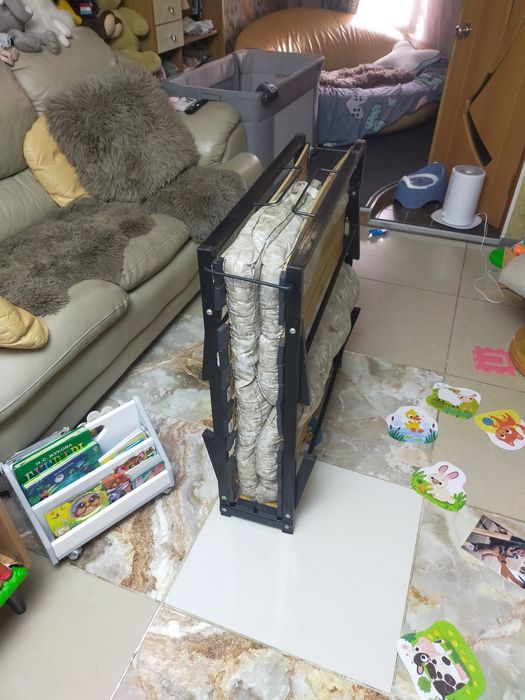 Раскладушка с матрасом.