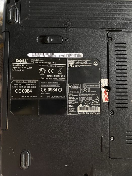 Продам ноутбук Dell Inspiron 500