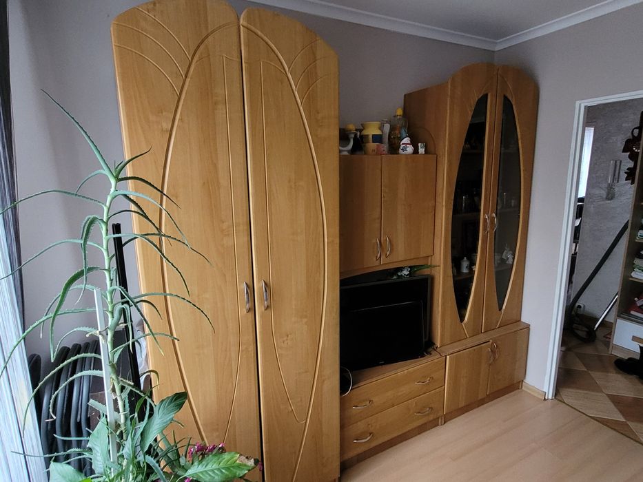 Regał,  ścianka meblowa, komplet 3 częściowy