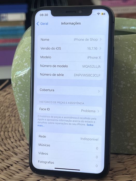 Iphone X preto 64gb