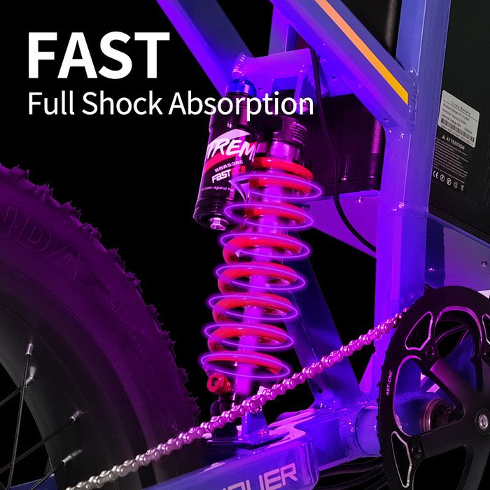 Bicicleta eletrica Hezzo D5 3000w 30ah 60v offroad downhill btt mota