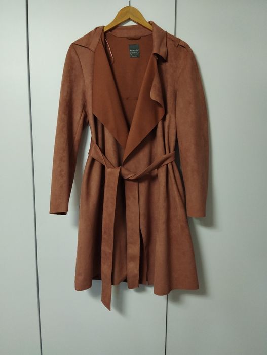 Плащ  Primark з натурального замшу.