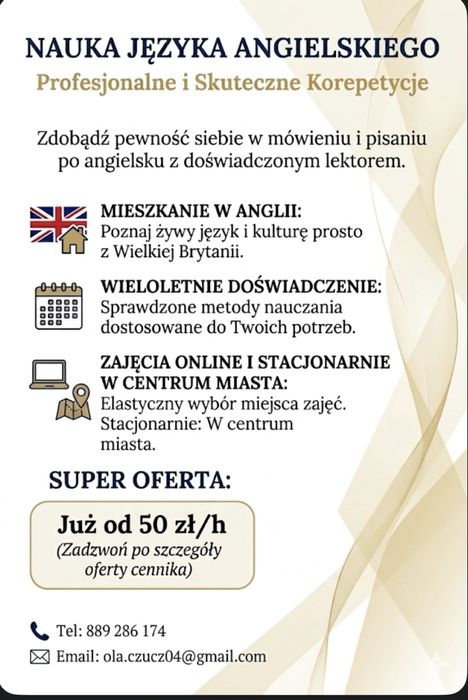 Lekcje angielskiego
