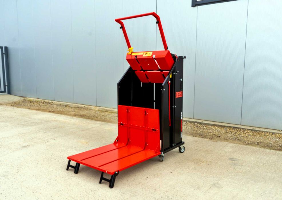 Prasa do makulatury kartonów plastiku Belownica ręczna B250 Remet