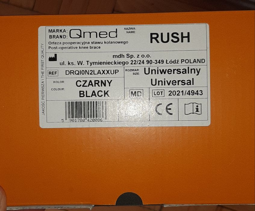 Orteza pooperacyjna stawu kolanowego