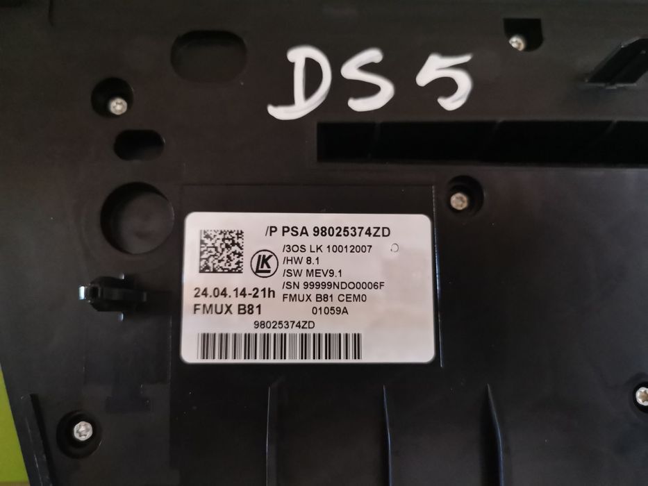 CITROEN DS5 COMANDO SOFAGEM / RÁDIO MULTIFUNÇÕES - Z272
