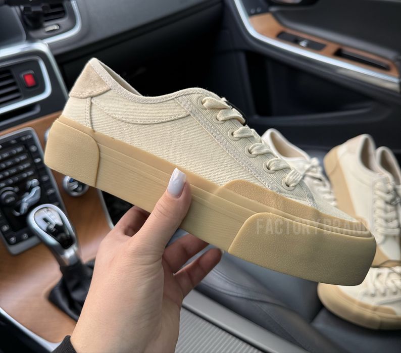 Кеди кросівки бежеві жіночі Zara