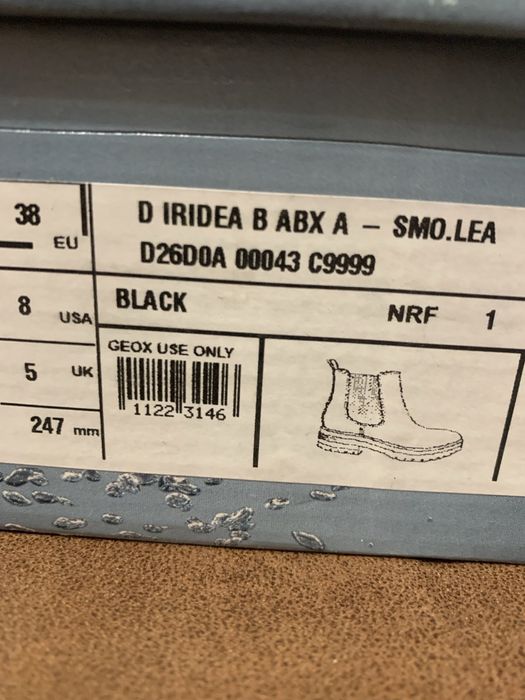 Челсi  Geox Iridea 38рм.