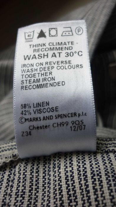 Marks & Spencer lniane spodnie nowe  r; 44 long