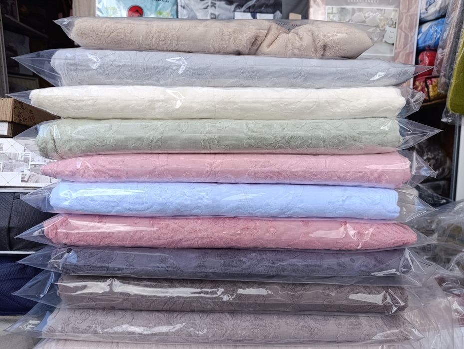 Махрові простирадла 1,5 та євро. Бавовняні.