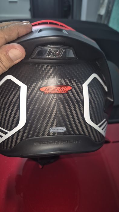 Capacete scorpion,  Ducati logo peak2.0,  blusão Alpinestars e Dainese