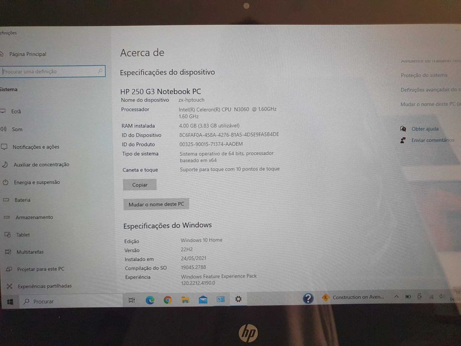 Portatil HP 250 250G3