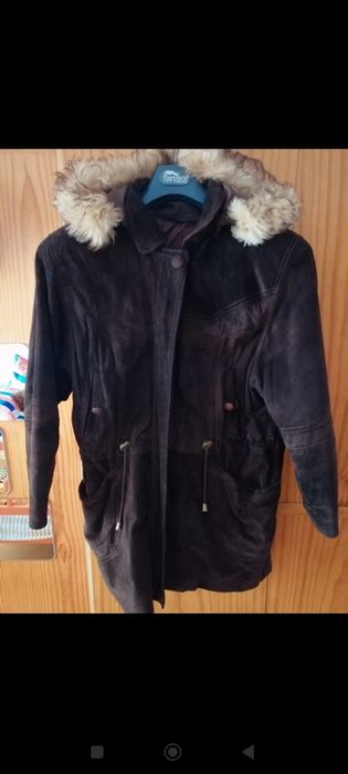 Casaco de pele genuína