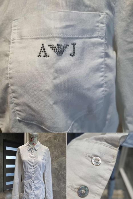 Biała koszula Armani Jeans rozmiar 40 L