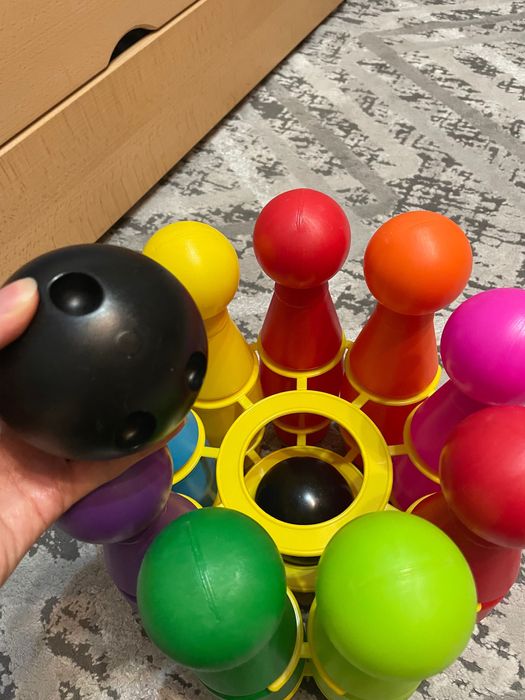 Kręgle kolorowe dla malucha