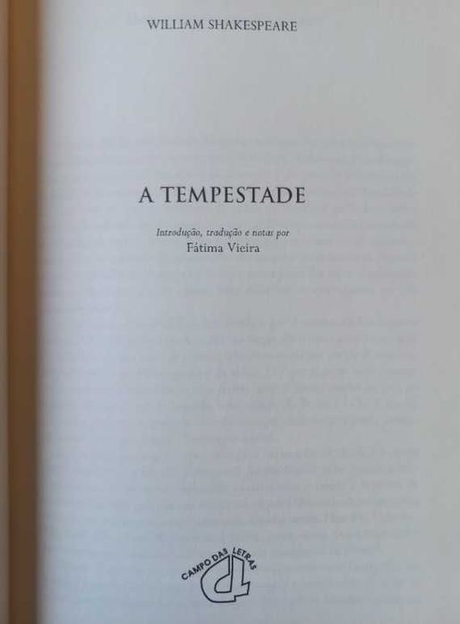 A Tempestade - William Shakespeare (Edição Campo das Letras; Obra Dramática Completa)