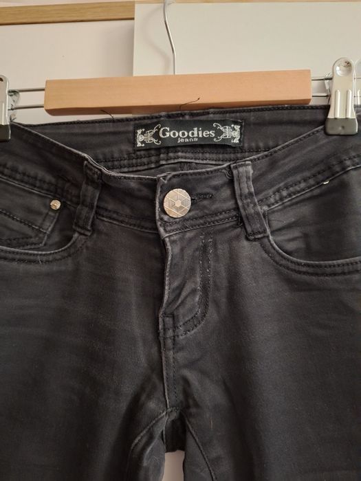 Spodnie czarne rurki dżinsy jeansy