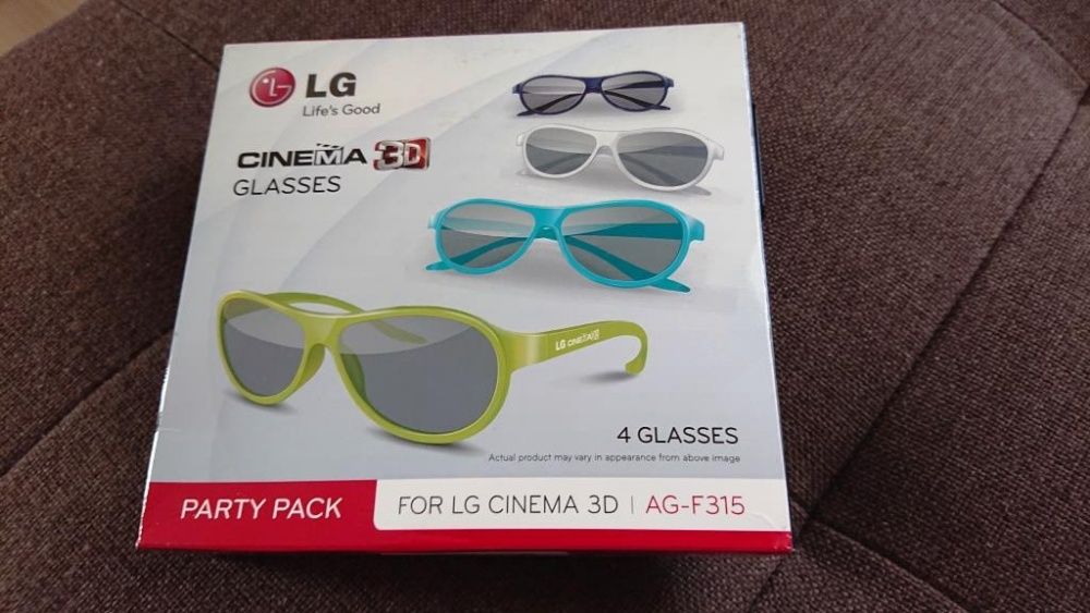 OKULARY Cinema 3D LG AG-F315 2SZT. Nowe