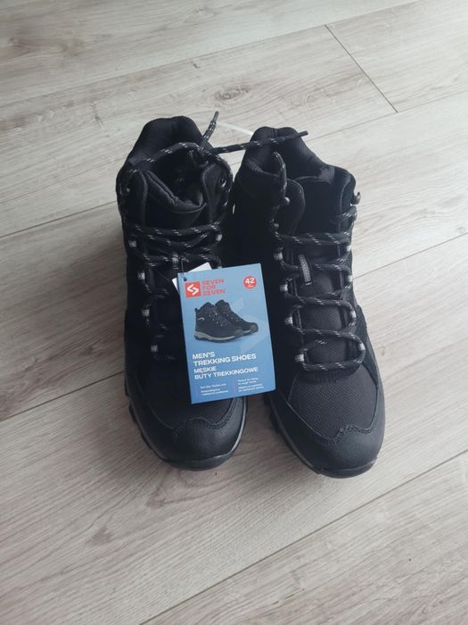 Skórzane buty męskie trekkingowe r.42