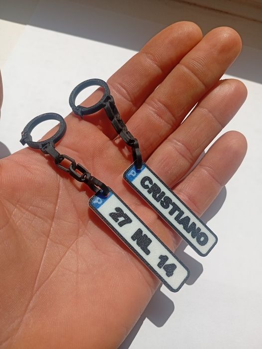 Porta-chaves matrícula personalizado