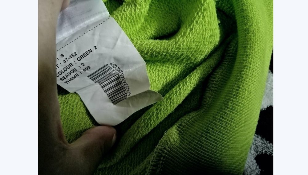 bluza , łączone materiały , tiulowe rękawy /  NEW YORKER  / rozm. s