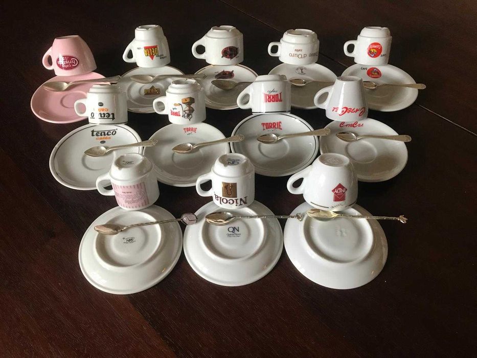 Chávenas e pires de café - Coleção de de diversas marcas
