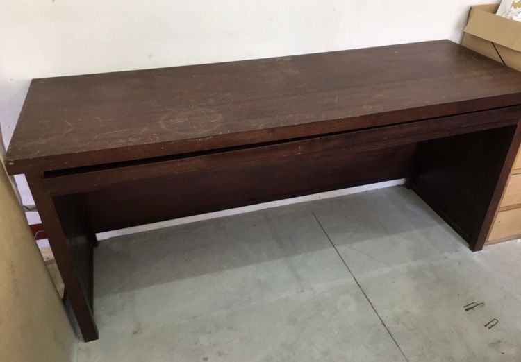 Secretária madeira natural maciça - para restauro