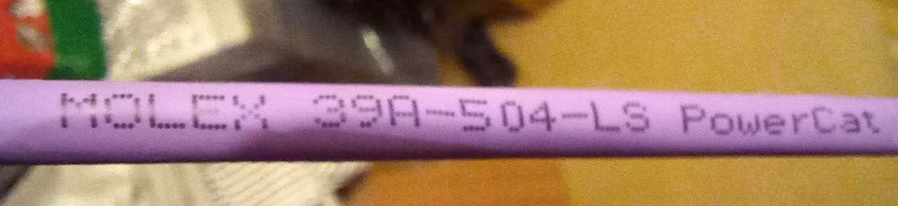 Интернет кабель LAN "витая пара", FTP, Molex 39A-504-LS, Cat 5e