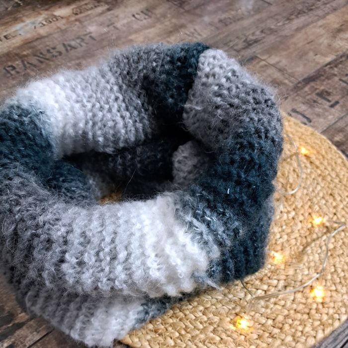 Komin szal szalik nowy ciepły handmade rękodzieło