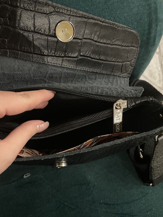 Torebka batycki skórzana