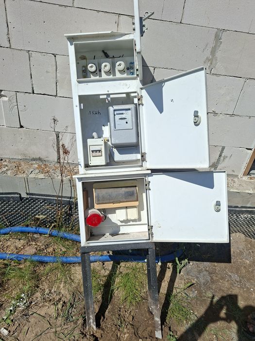 Rozdzielnica elektryczna budowlana 230V / 400V z licznikiem