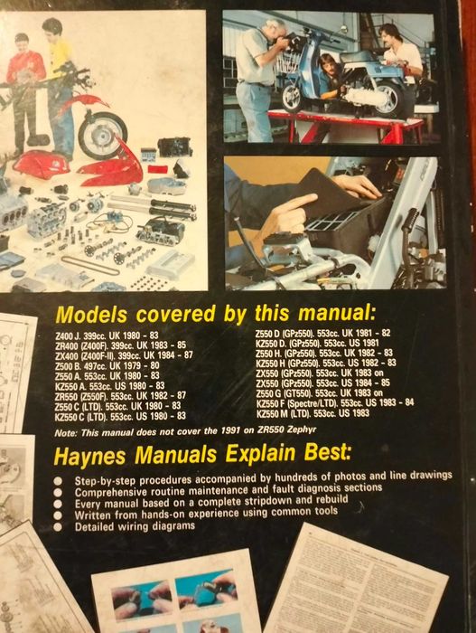 Haynes - Kawasaki 400, 500 e 550 fours (manual técnico)