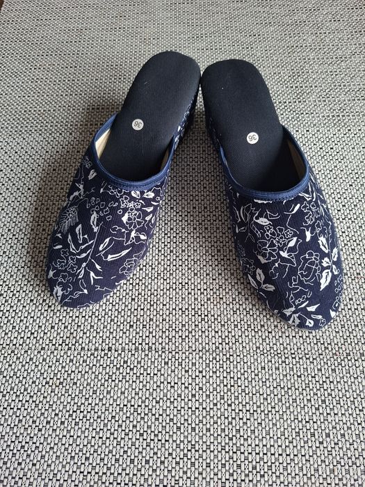 Ręcznie robione pantofle damskie z bawełny