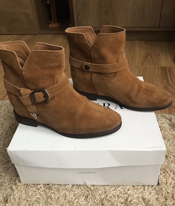 Buty botki jak Isabel Marant Badura Alegra rozmiar 37 beżowe