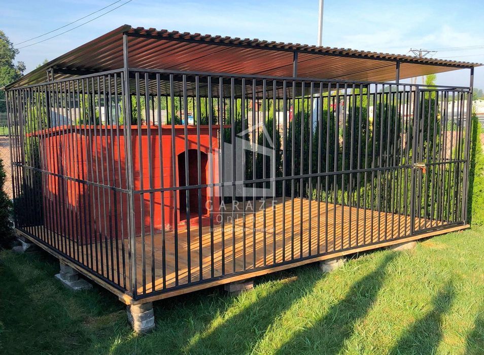 Kojec Dla Psów 4X3M - Drewniana Podłoga Id589