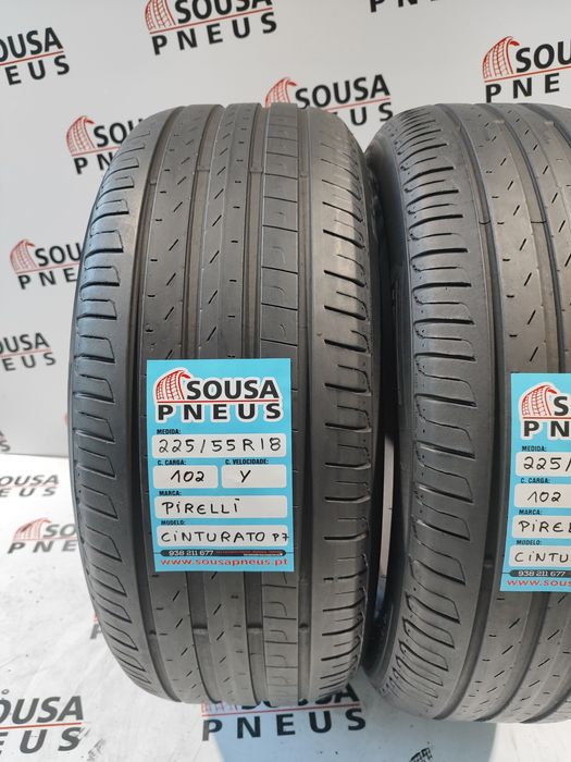 2 pneus semi novos 225-55R18 Pirelli - Oferta dos Portes