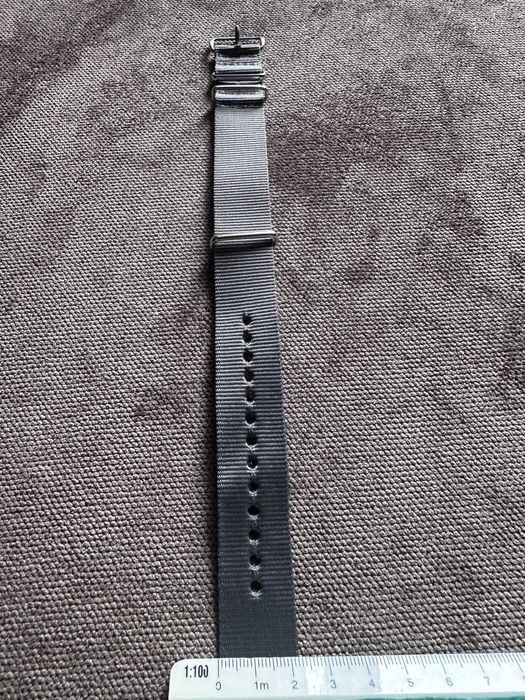 Pasek nato 22mm nowy  szary seiko bulova casio citizen