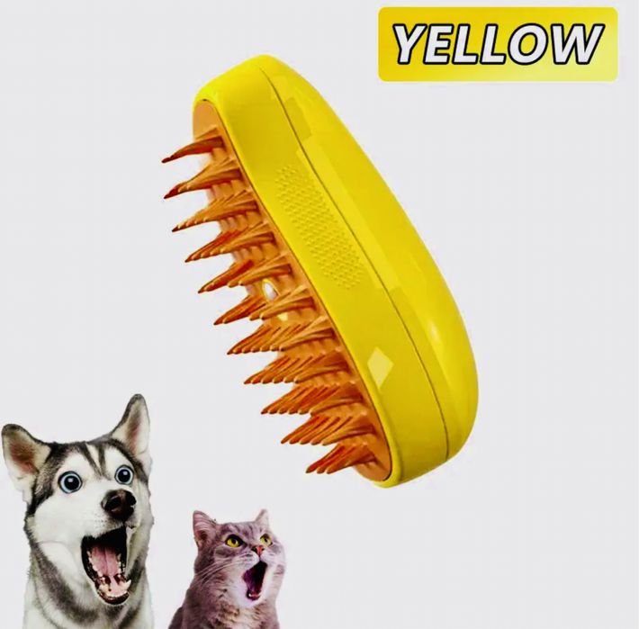 Щітка парова для котів та собак, гребінець